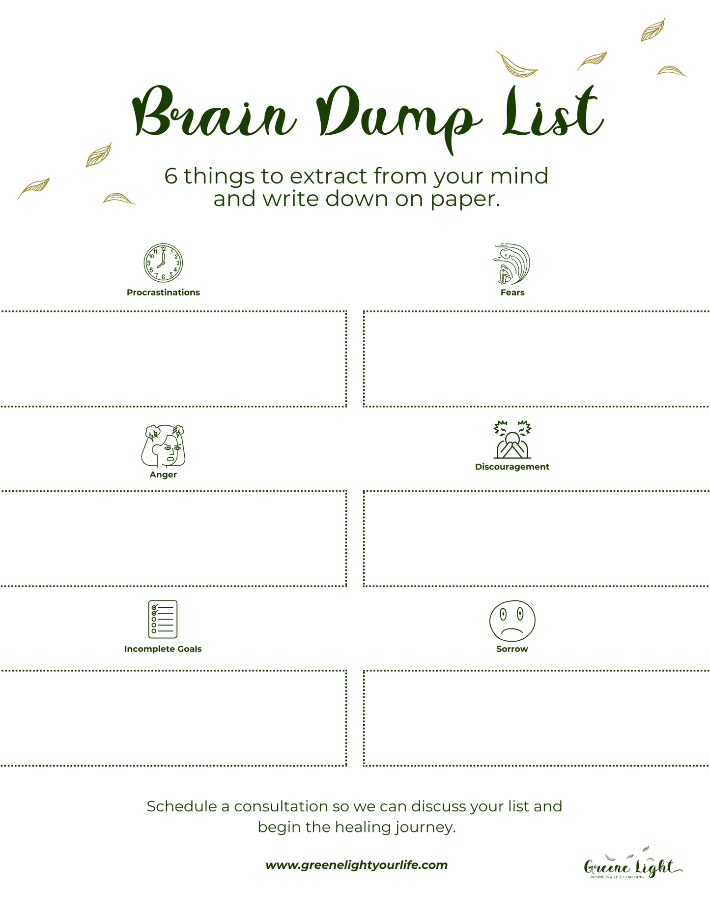 Brain Dump List - Free PDF Download